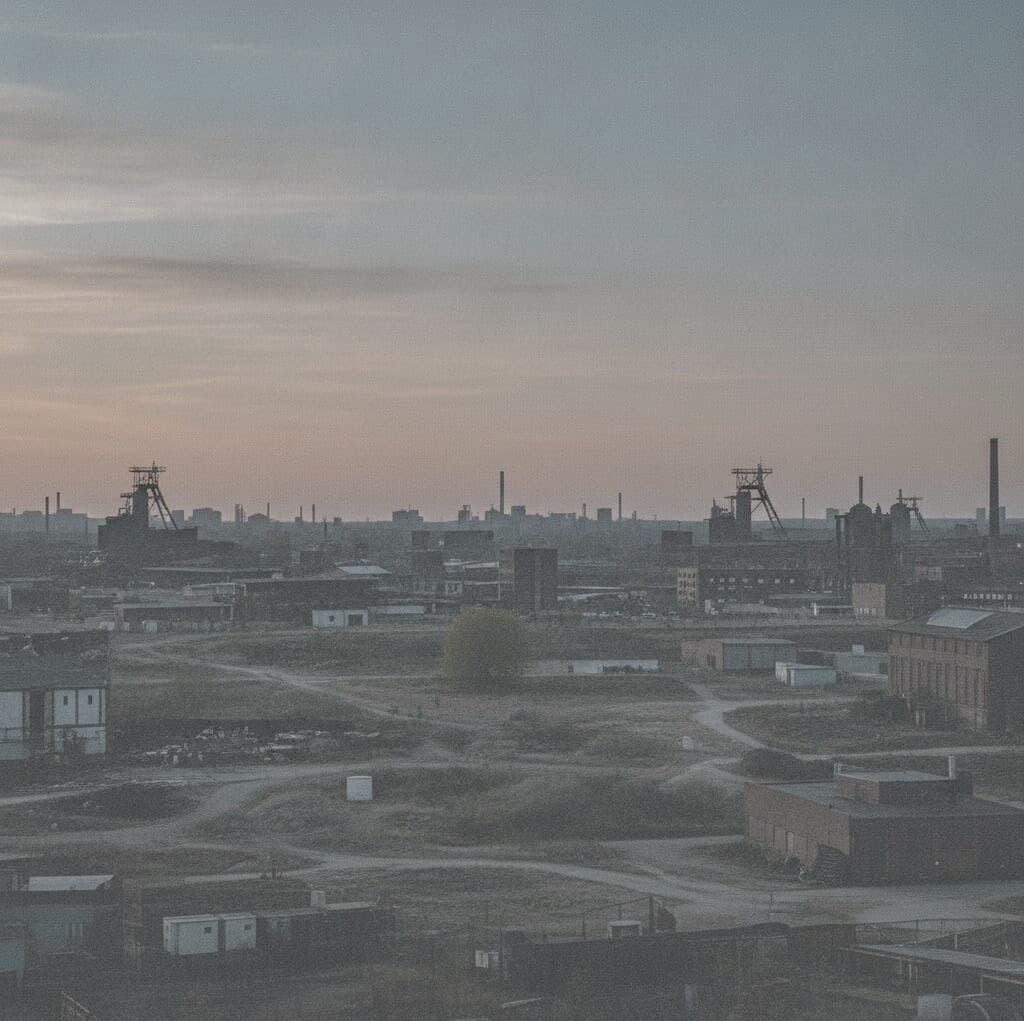 Blick über eine Ruhrgebiets-Stadt im Einzugsgebiet von All Inn Schrott